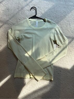 Lululemon Swiftly Long-Sleeve Women's Top Race Length - Elixir